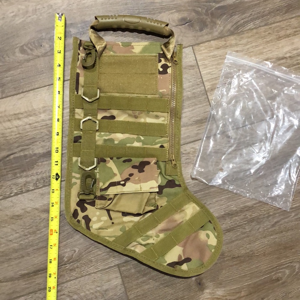 Brand new in package! - Army Surplus CAMO Christmas Stocking - Picture 7 of 8